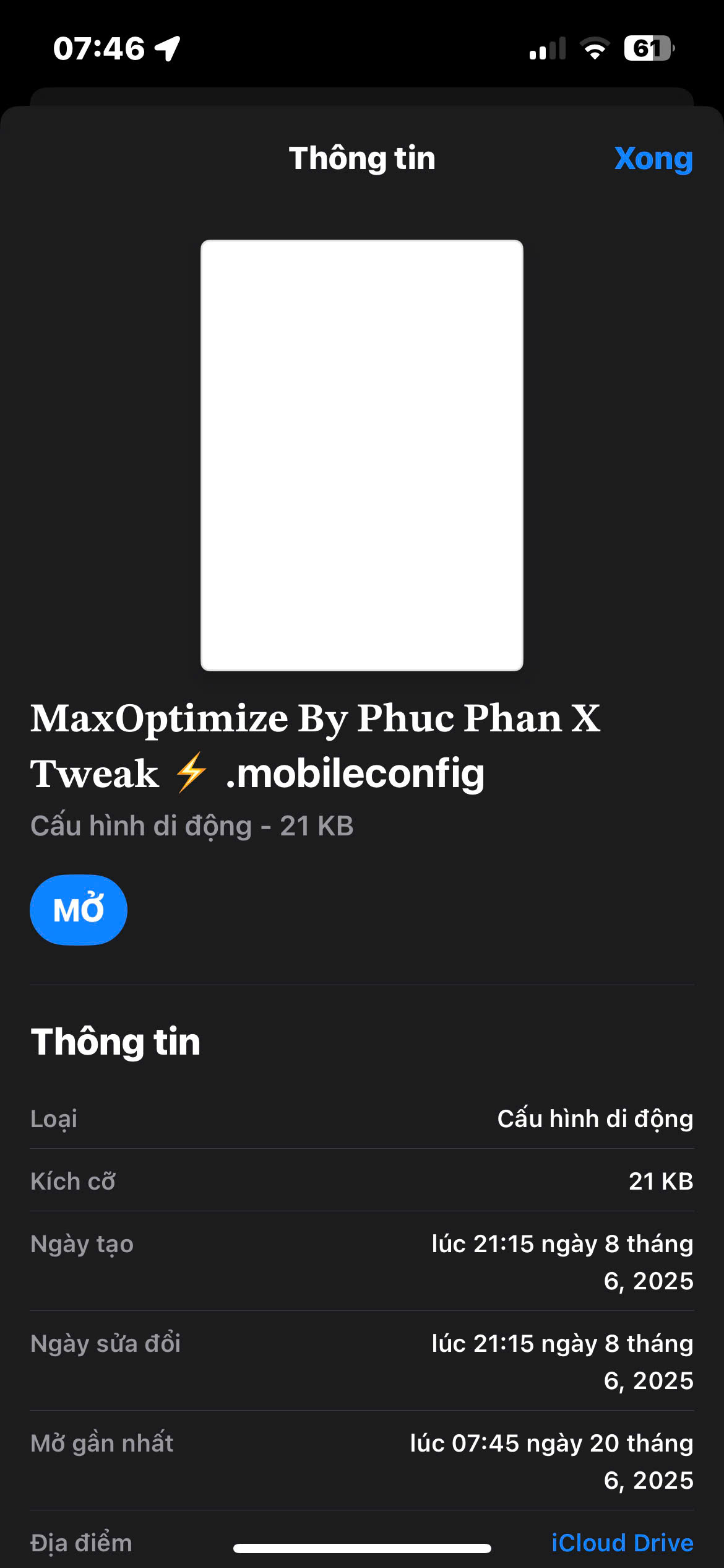 TỐI ƯU CONFIG IOS 50K