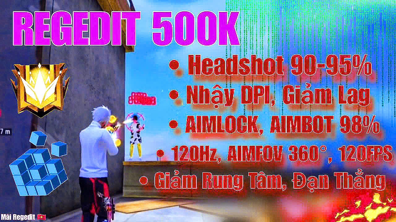 REGEDIT FREE FIRE 500K